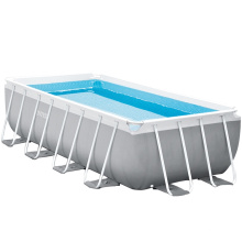 Above Ground Piscinas De Plastico Grande Retangular Rectangular Frame Swimming Pool Metal Frame Steel Swimming Pool